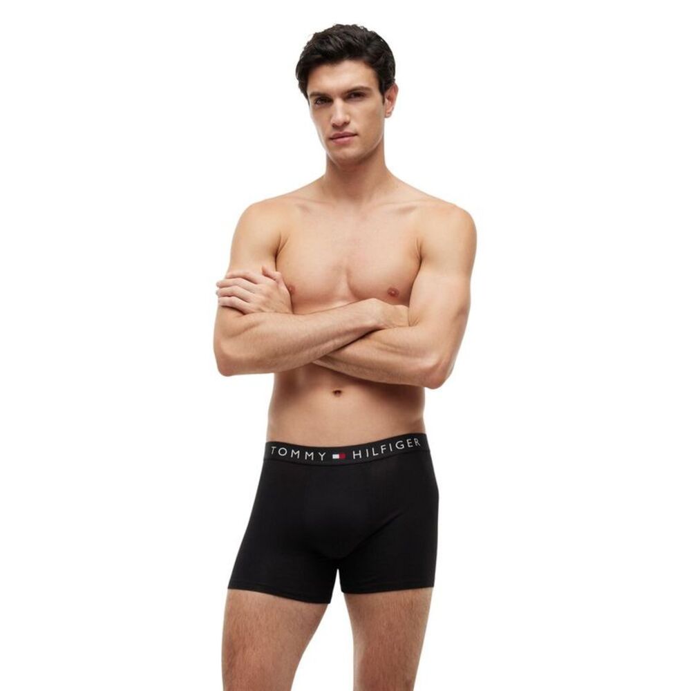 Tommy Hilfiger Black Recycled Cotton Men's Boxers
